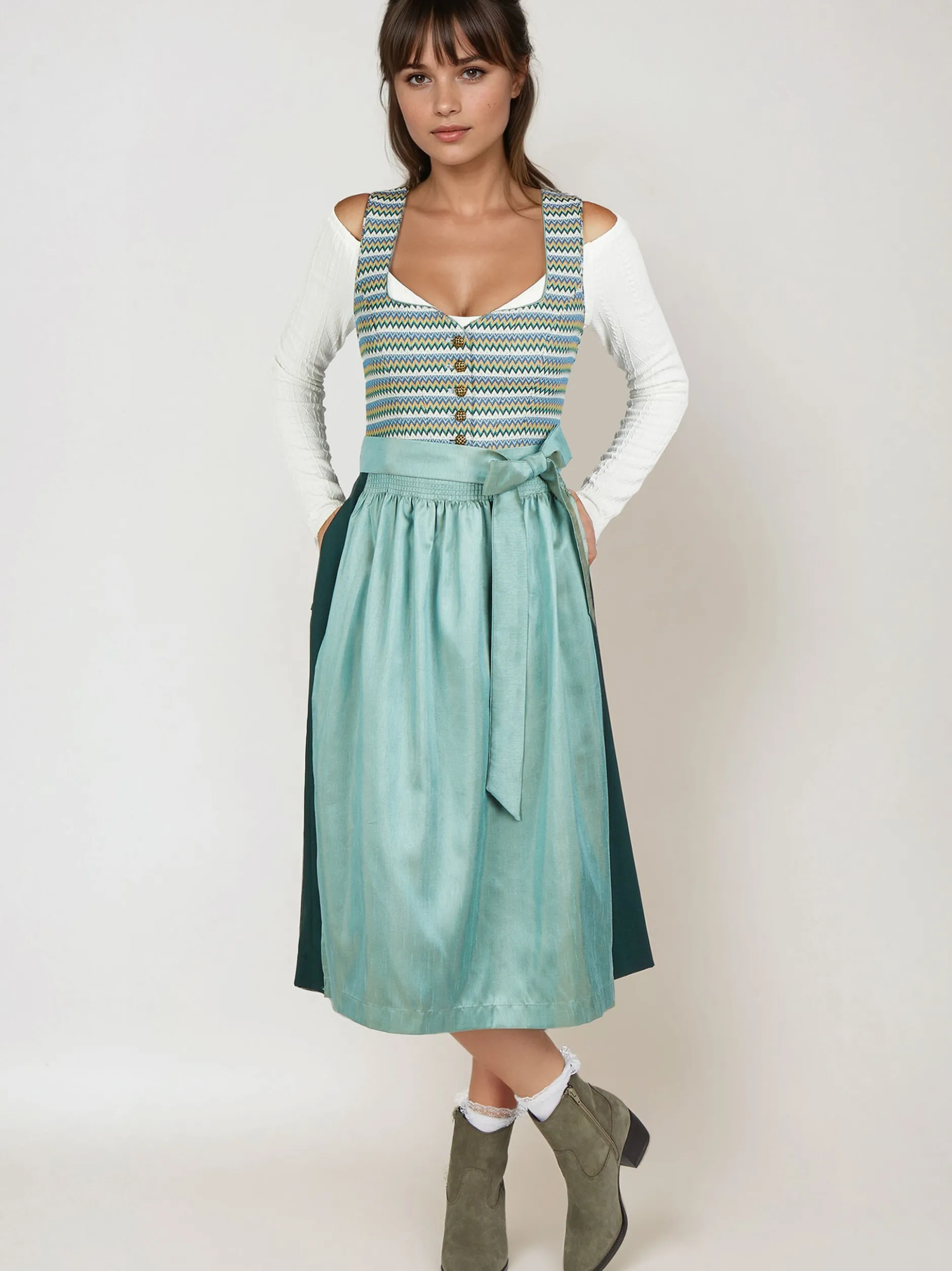 Spieth & Wenksy Damen Dirndl - Gerome in blau