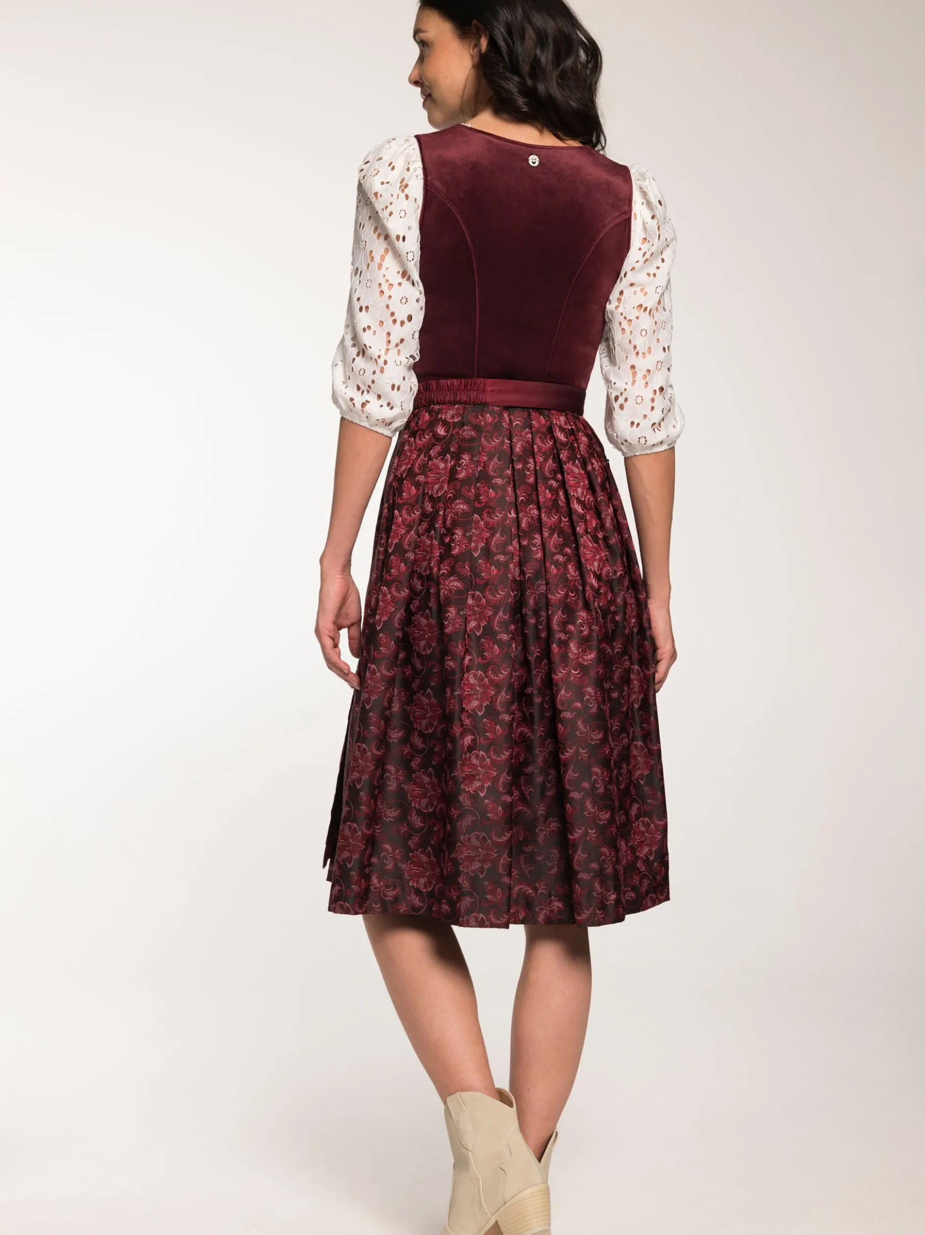 Spieth & Wenksy Damen Dirndl - Genua in rot