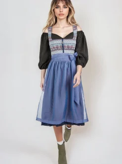Spieth & Wenksy Damen Dirndl - Ghiese in blau
