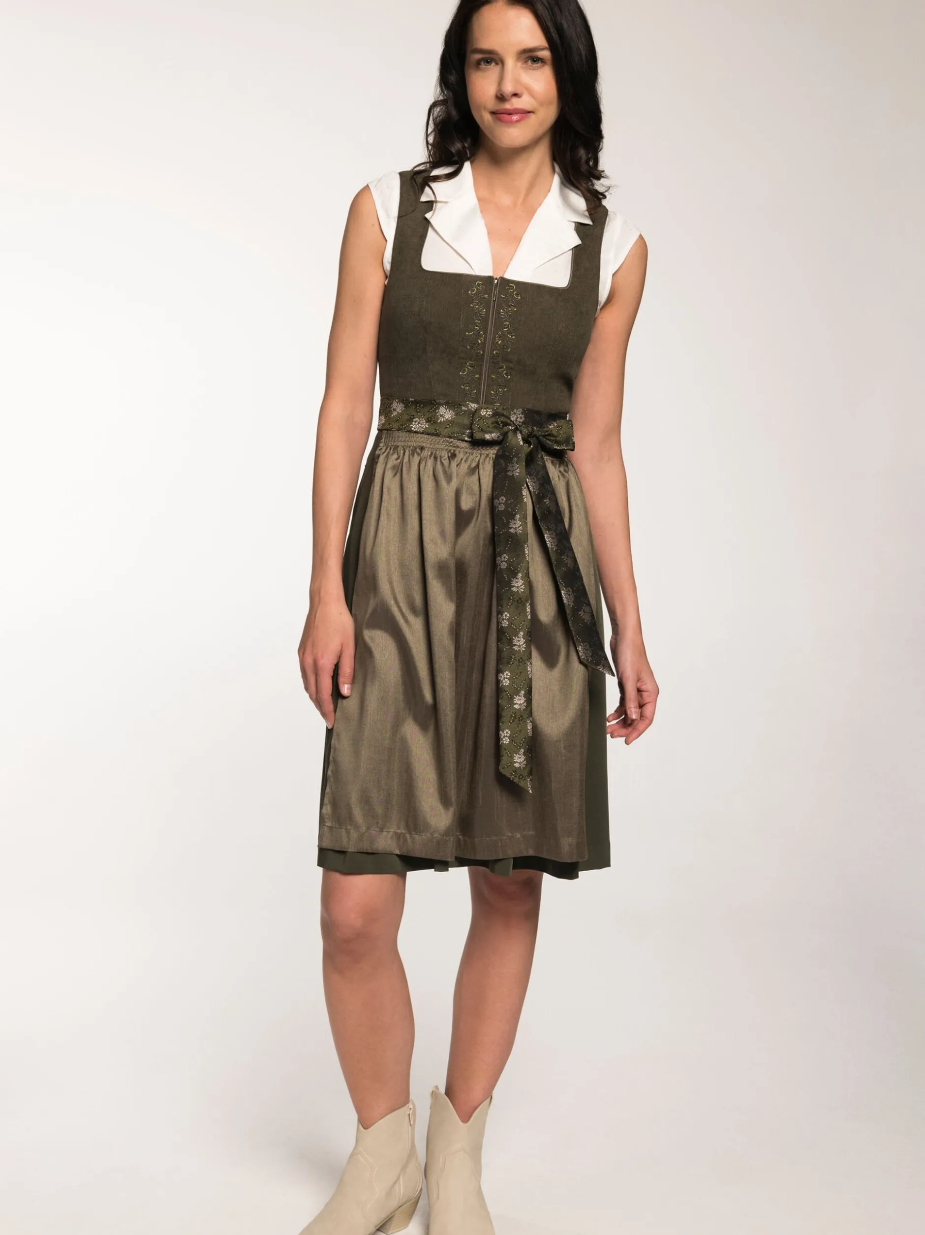 Spieth & Wenksy Damen Dirndl - Glenn in oliv