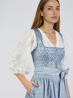 Spieth & Wenksy Damen Dirndl - Hermine in hellblau