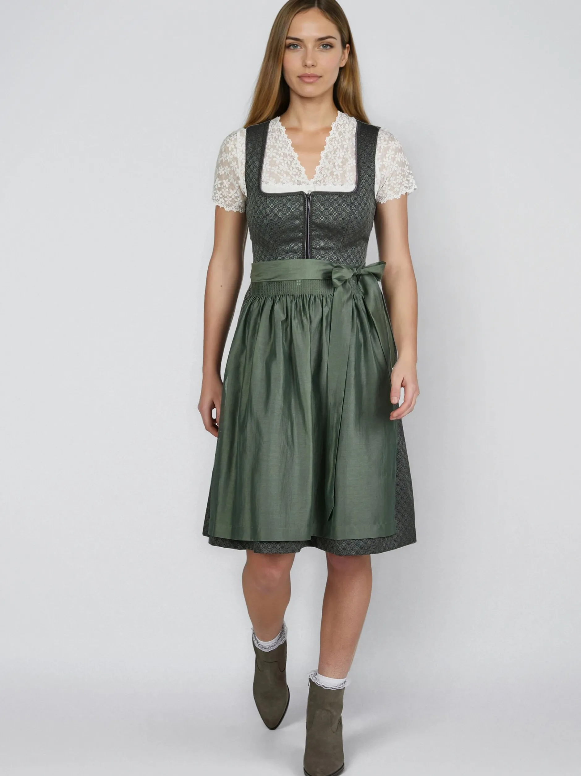 Spieth & Wenksy Damen Dirndl - Heilbach in grün