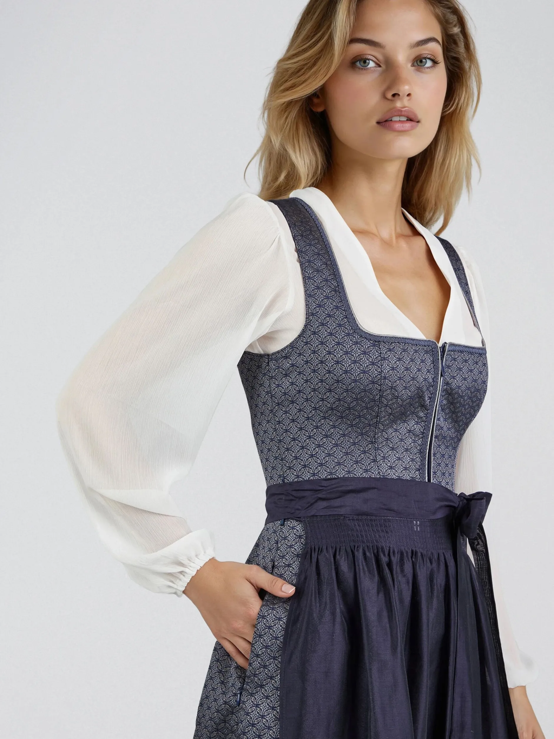 Spieth & Wenksy Damen Dirndl - Heilbach in blau