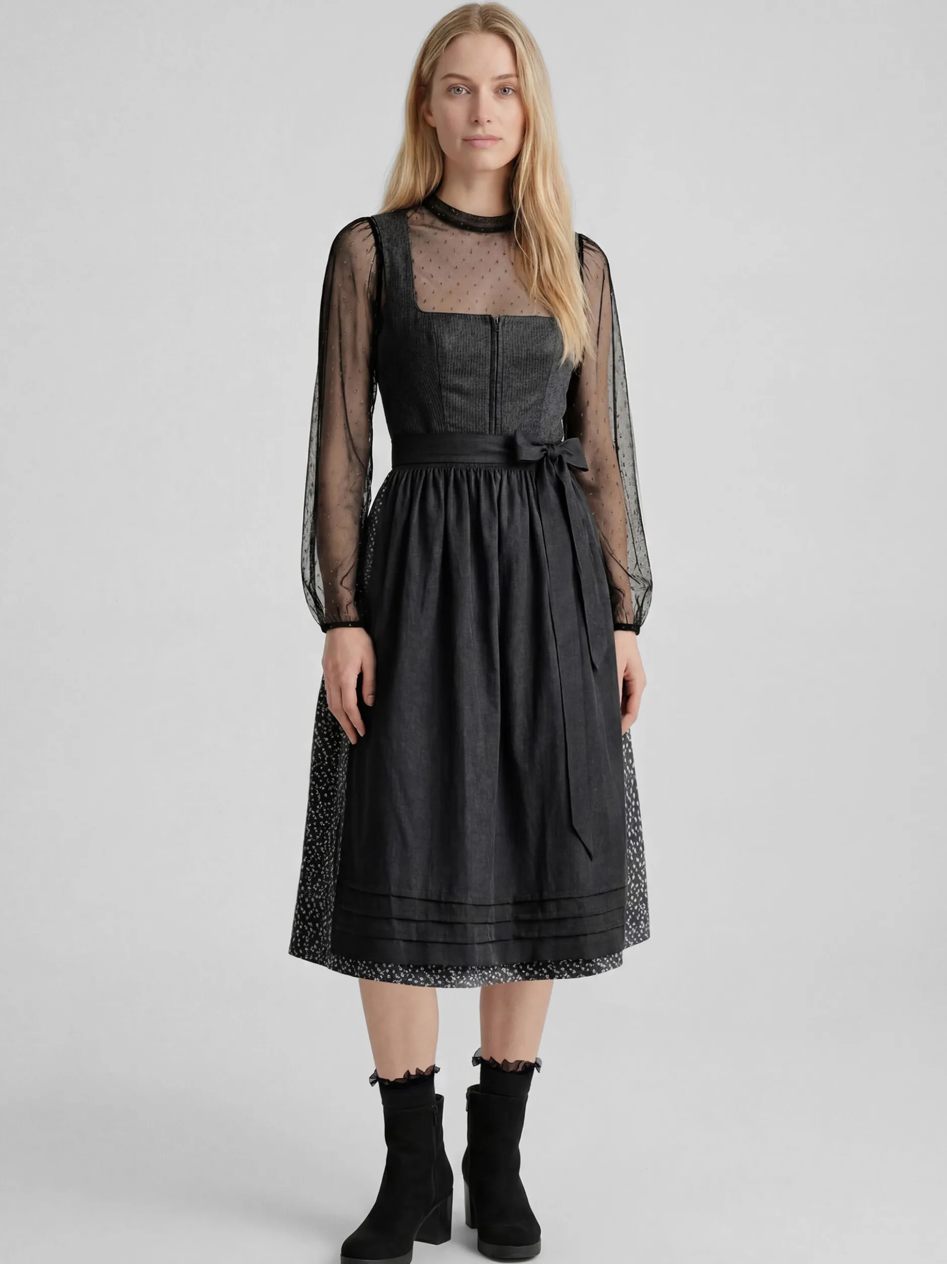 Spieth & Wenksy Damen Dirndl - Katta in anthrazit