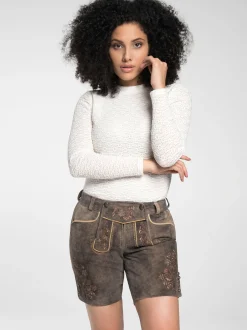 Spieth & Wenksy Damen Lederhosen - Lederhose "Filipa" in braun