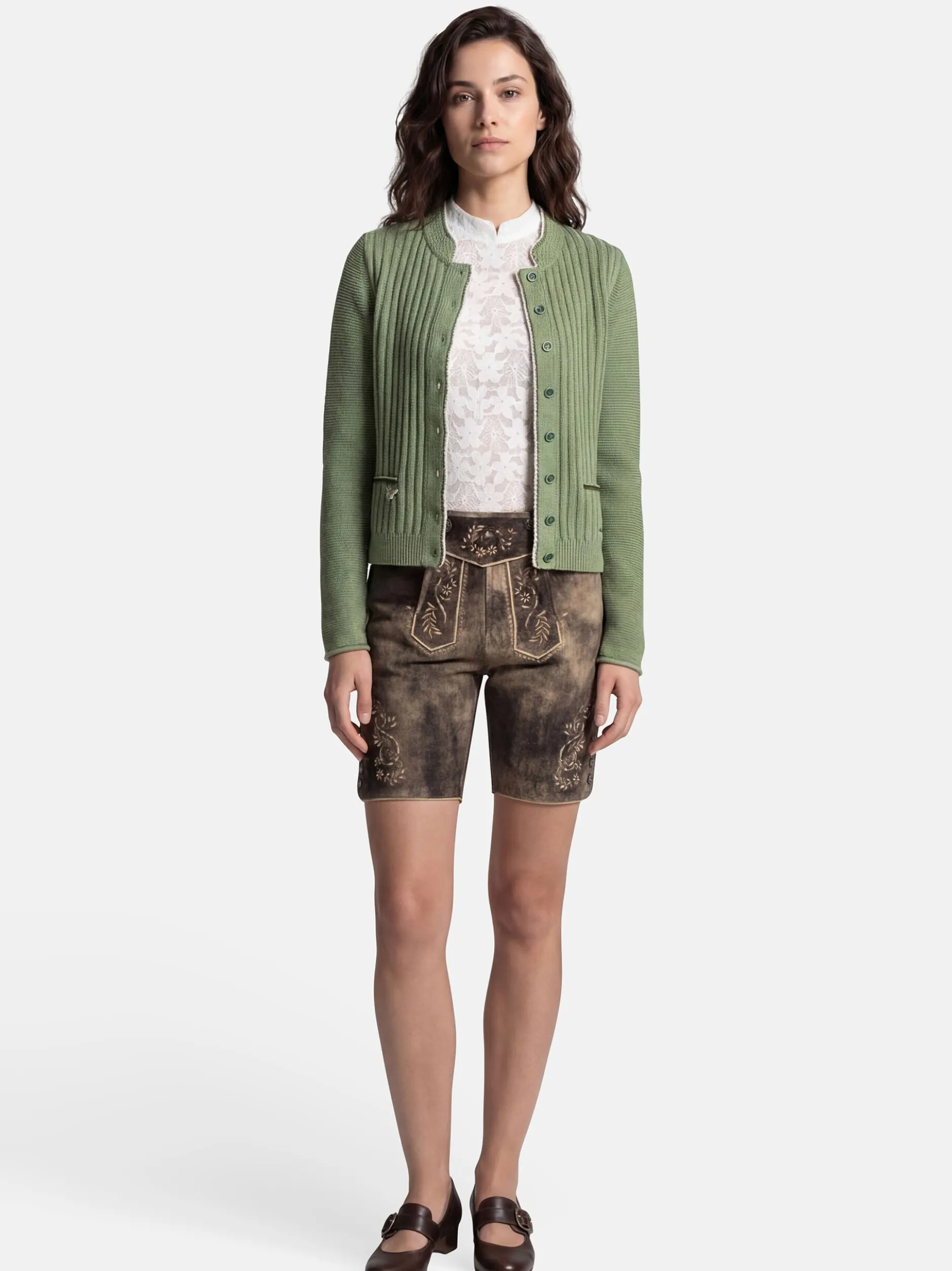 Spieth & Wenksy Damen Strickjacke - Alexa in grün