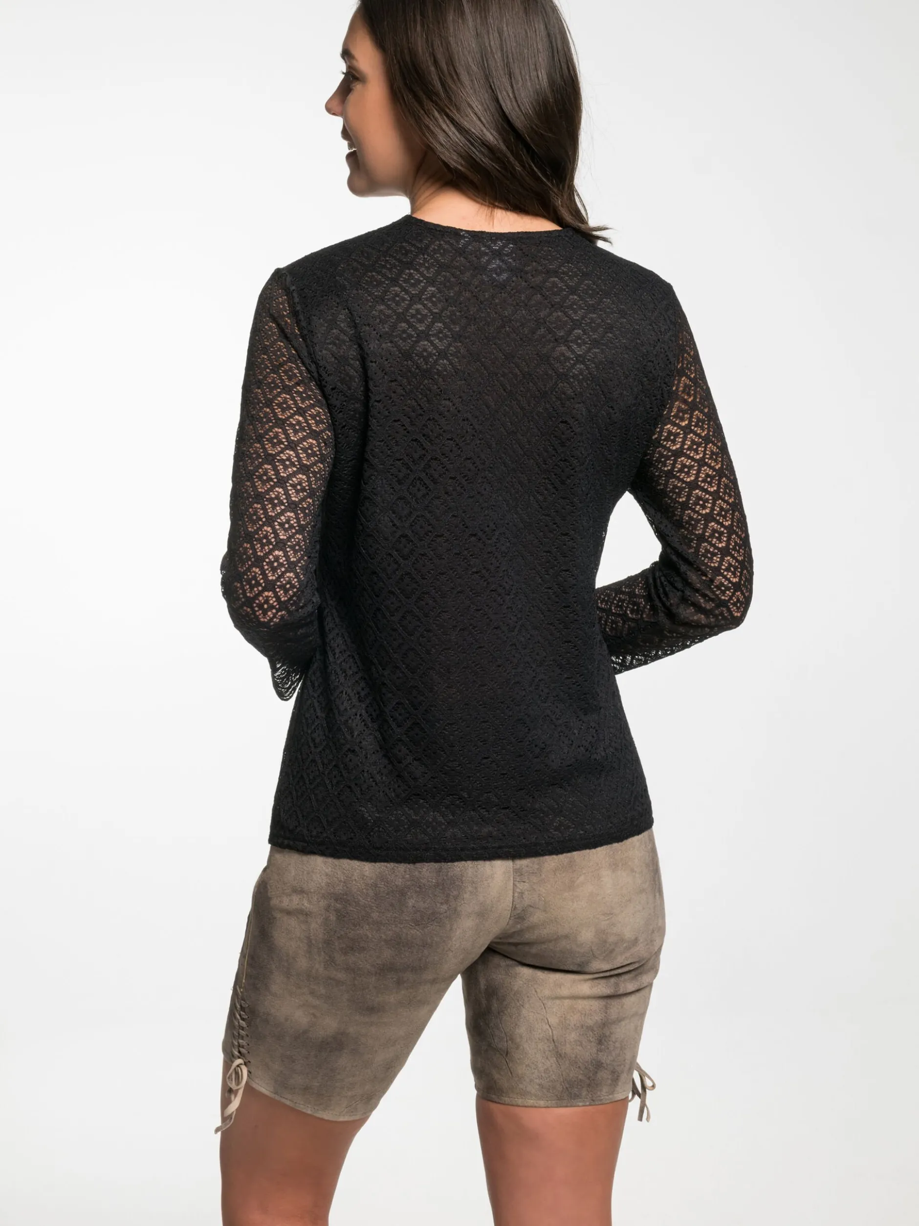 Spieth & Wenksy Damen Trachtenbluse - Eva in schwarz