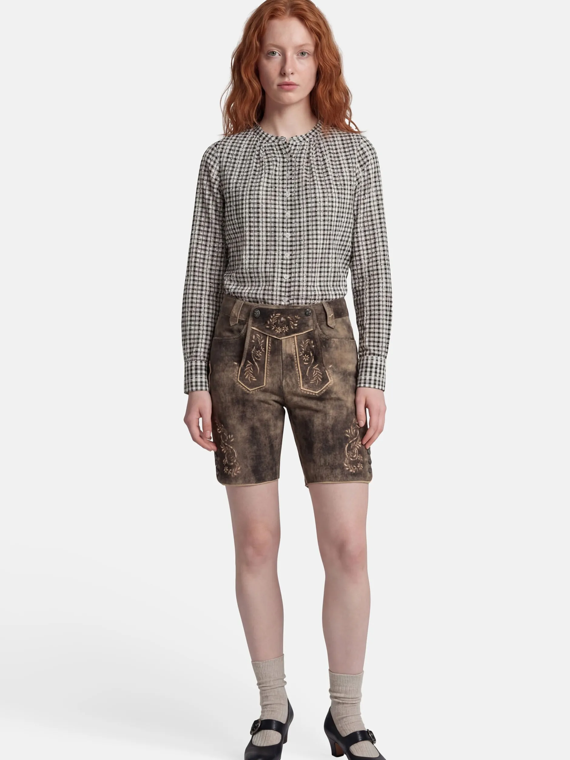 Spieth & Wenksy Damen Trachtenbluse - Angela in beige