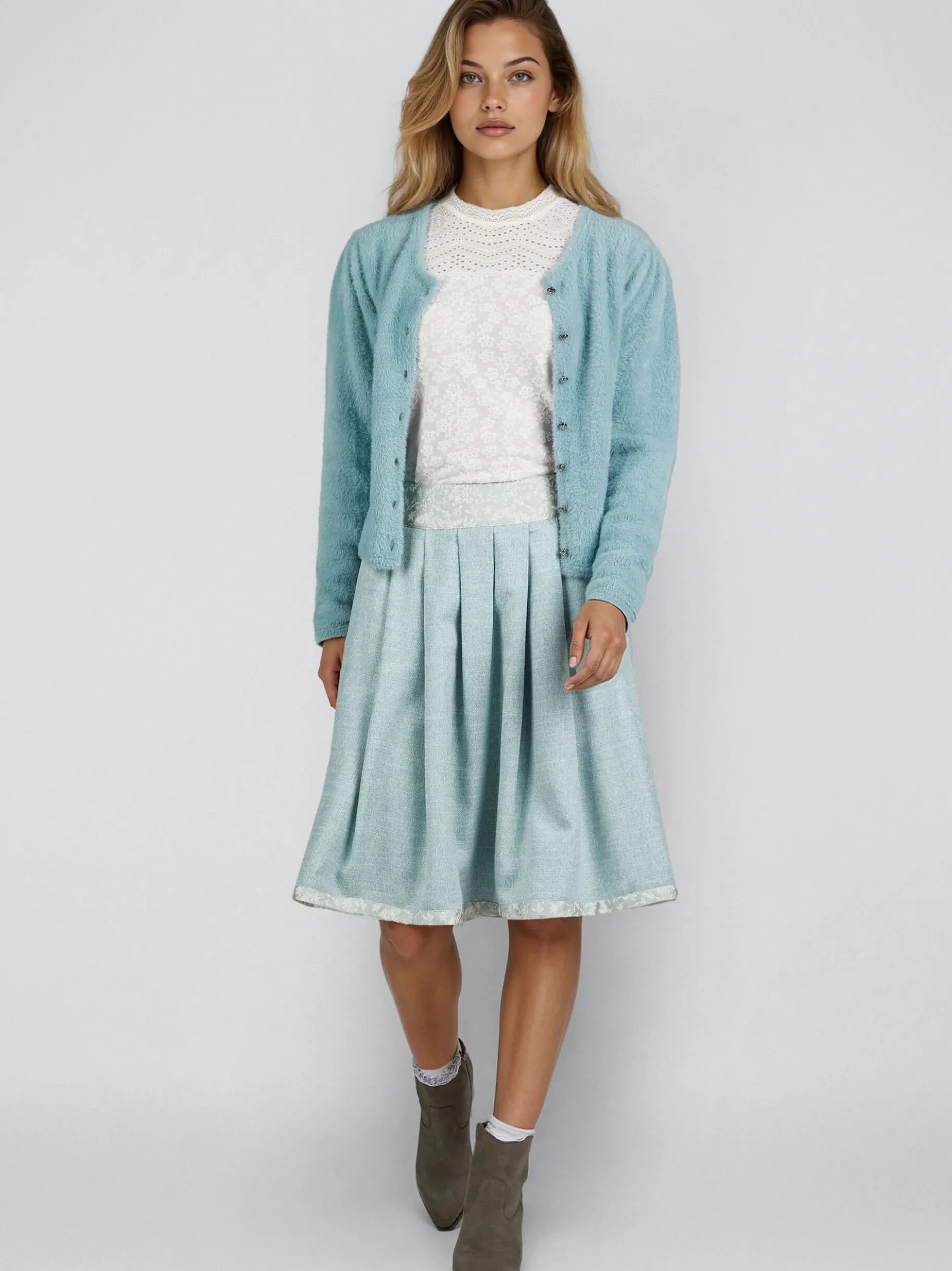 Spieth & Wenksy Damen Trachtenstrickjacke - Hulla in mint