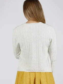 Spieth & Wenksy Damen Trachtenstrickjacke - Hummeltal in weiß