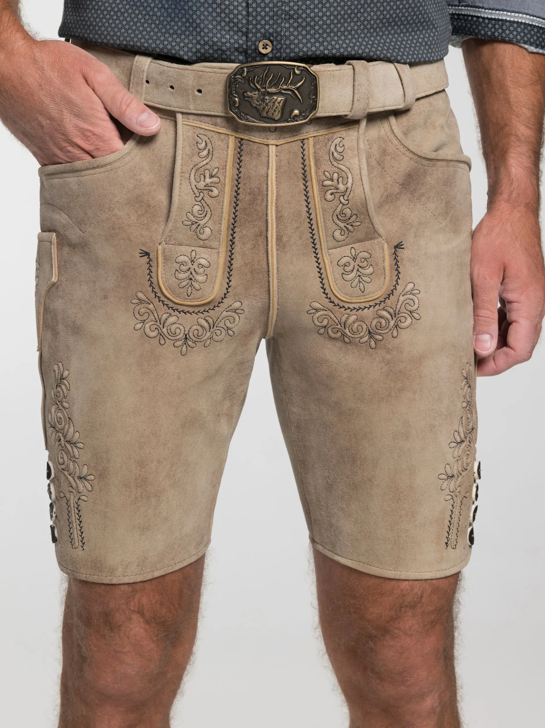 Spieth & Wenksy Herren Lederhose - Grafenau in braun