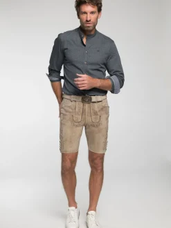 Spieth & Wenksy Herren Lederhose - Grafenau in braun