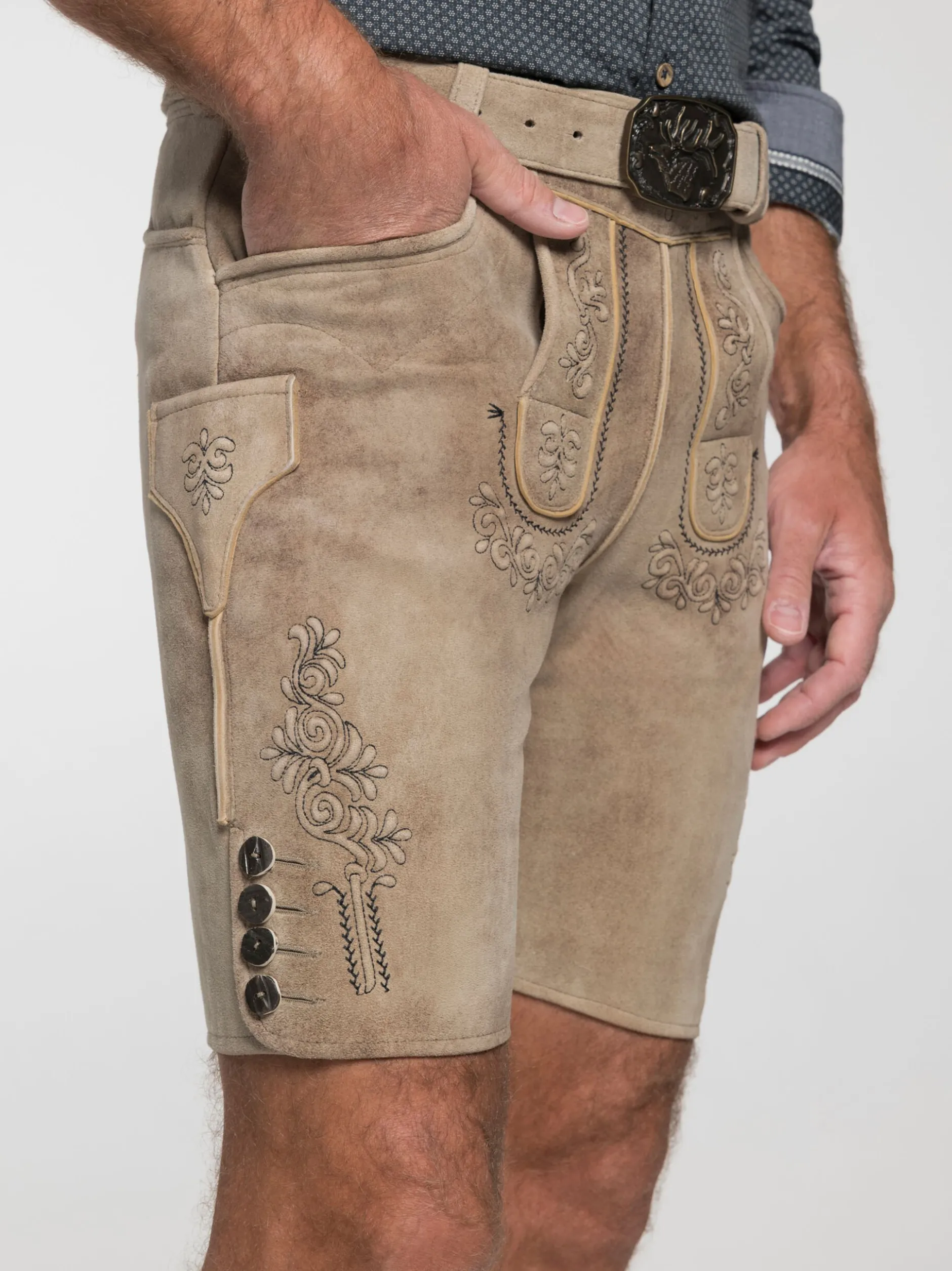 Spieth & Wenksy Herren Lederhose - Grafenau in braun