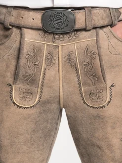 Spieth & Wenksy Herren Lederhosen - FCB-Gotteszell in braun