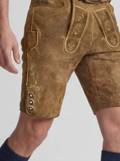 Spieth & Wenksy Herren Lederhose - Rampoldi in braun