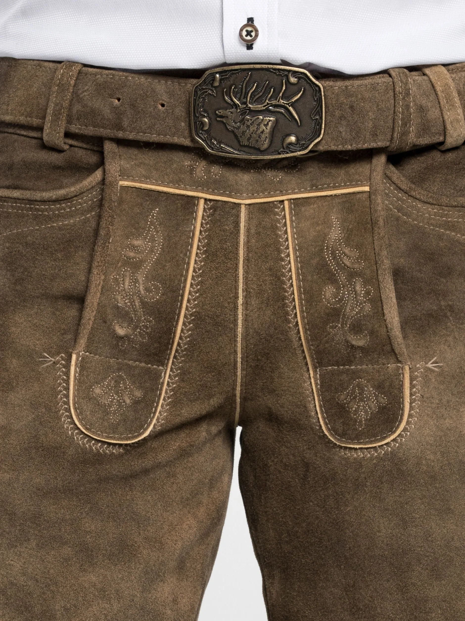 Spieth & Wenksy Herren Lederhose - Rampoldi in braun