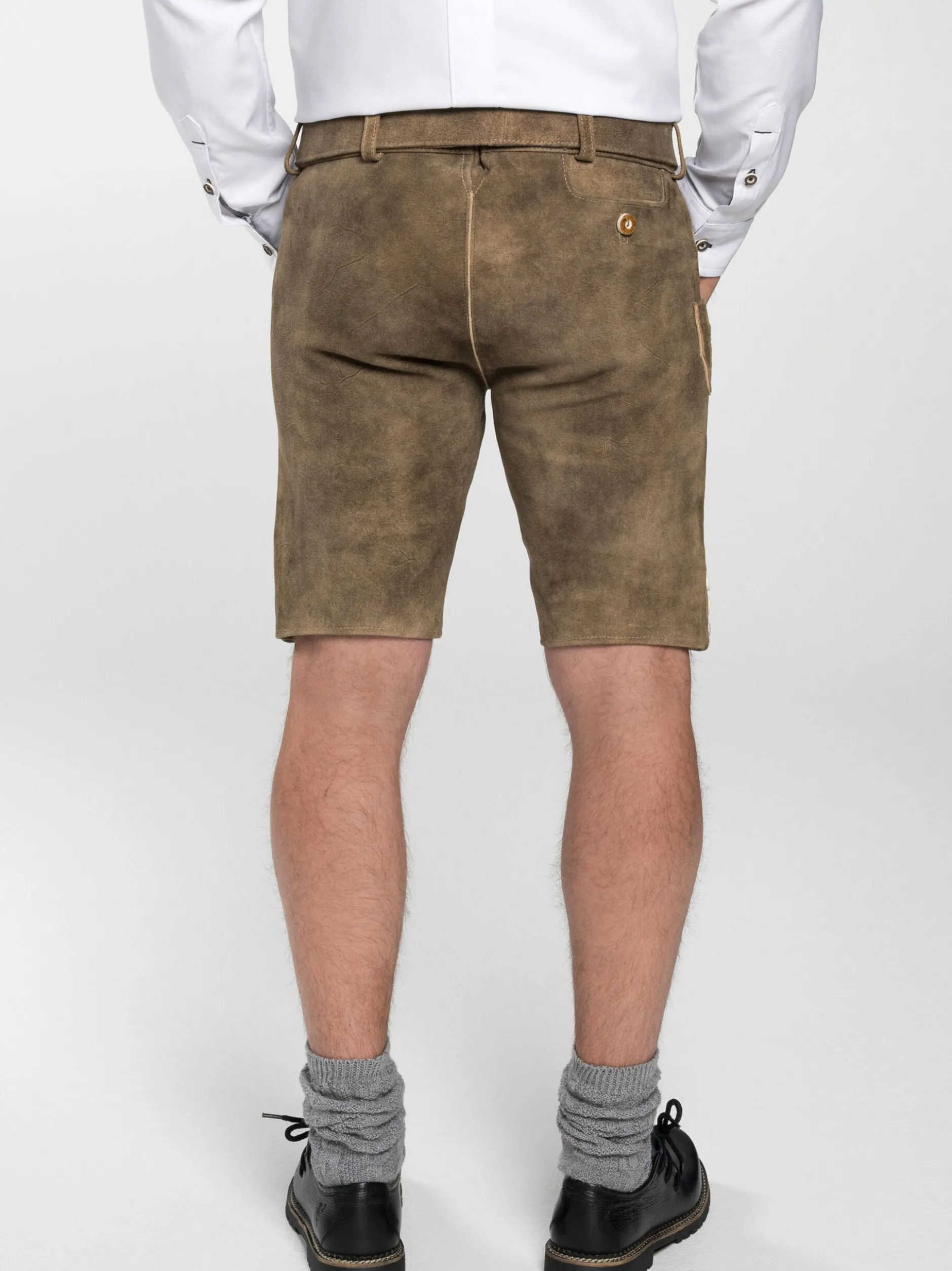 Spieth & Wenksy Herren Lederhose - Rampoldi in braun