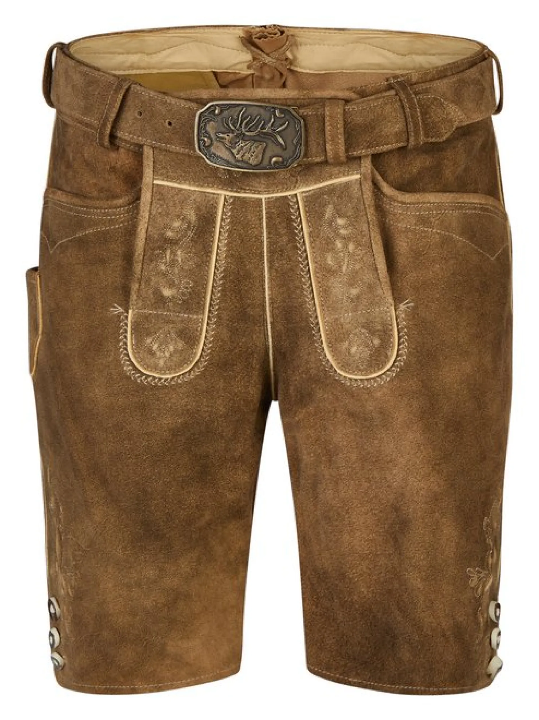 Spieth & Wenksy Herren Lederhose - Rampoldi in braun