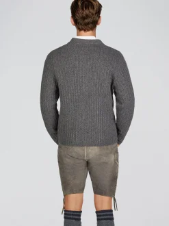 Spieth & Wenksy Herren Strickjacke - Hagen in anthrazit