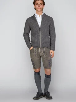 Spieth & Wenksy Herren Strickjacke - Hagen in anthrazit