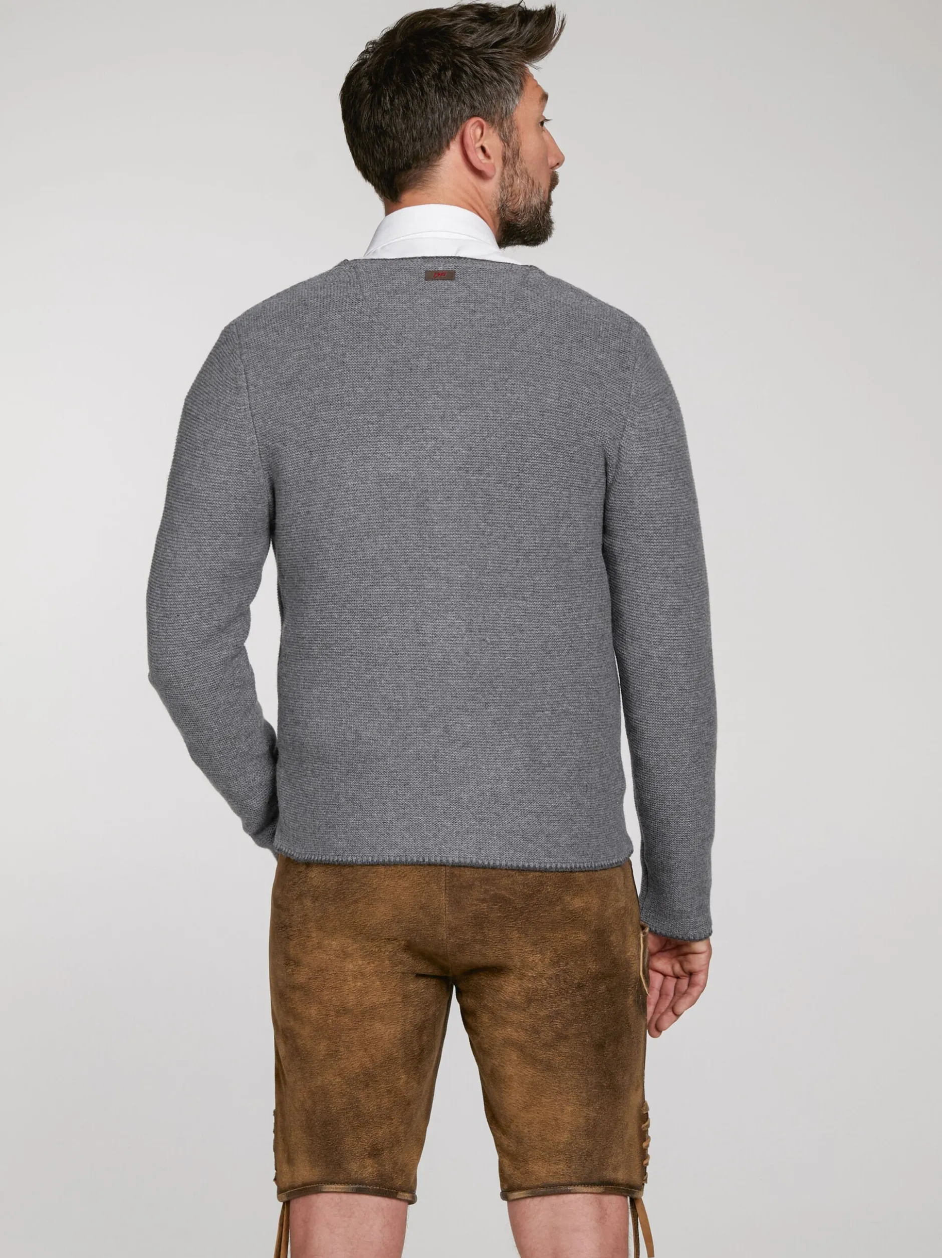 Spieth & Wenksy Herren Strickjacke - Pocking in grau