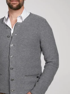 Spieth & Wenksy Herren Strickjacke - Pocking in grau