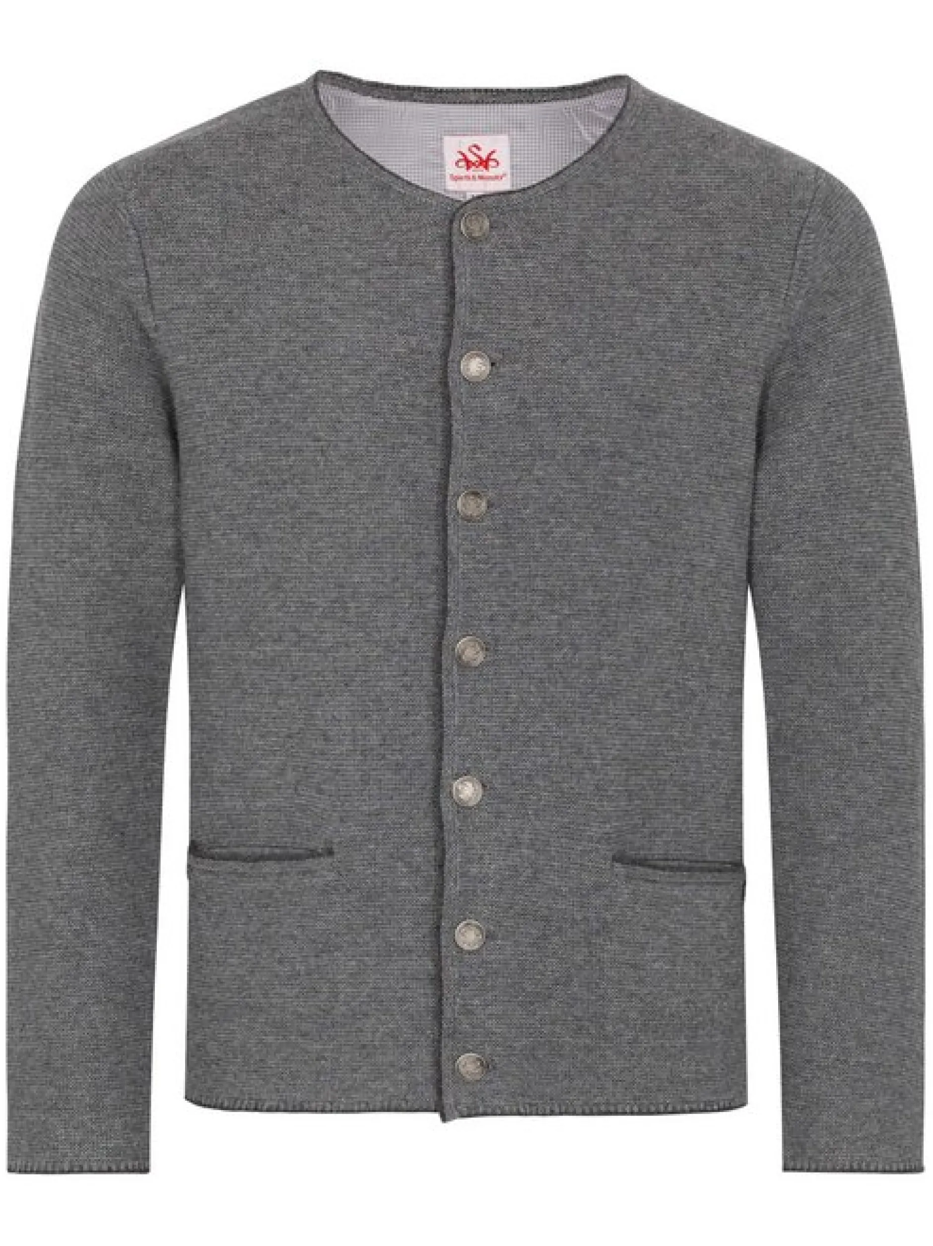 Spieth & Wenksy Herren Strickjacke - Pocking in grau