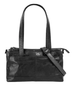 Spikes & Sparrow Damen Handtasche in schwarz