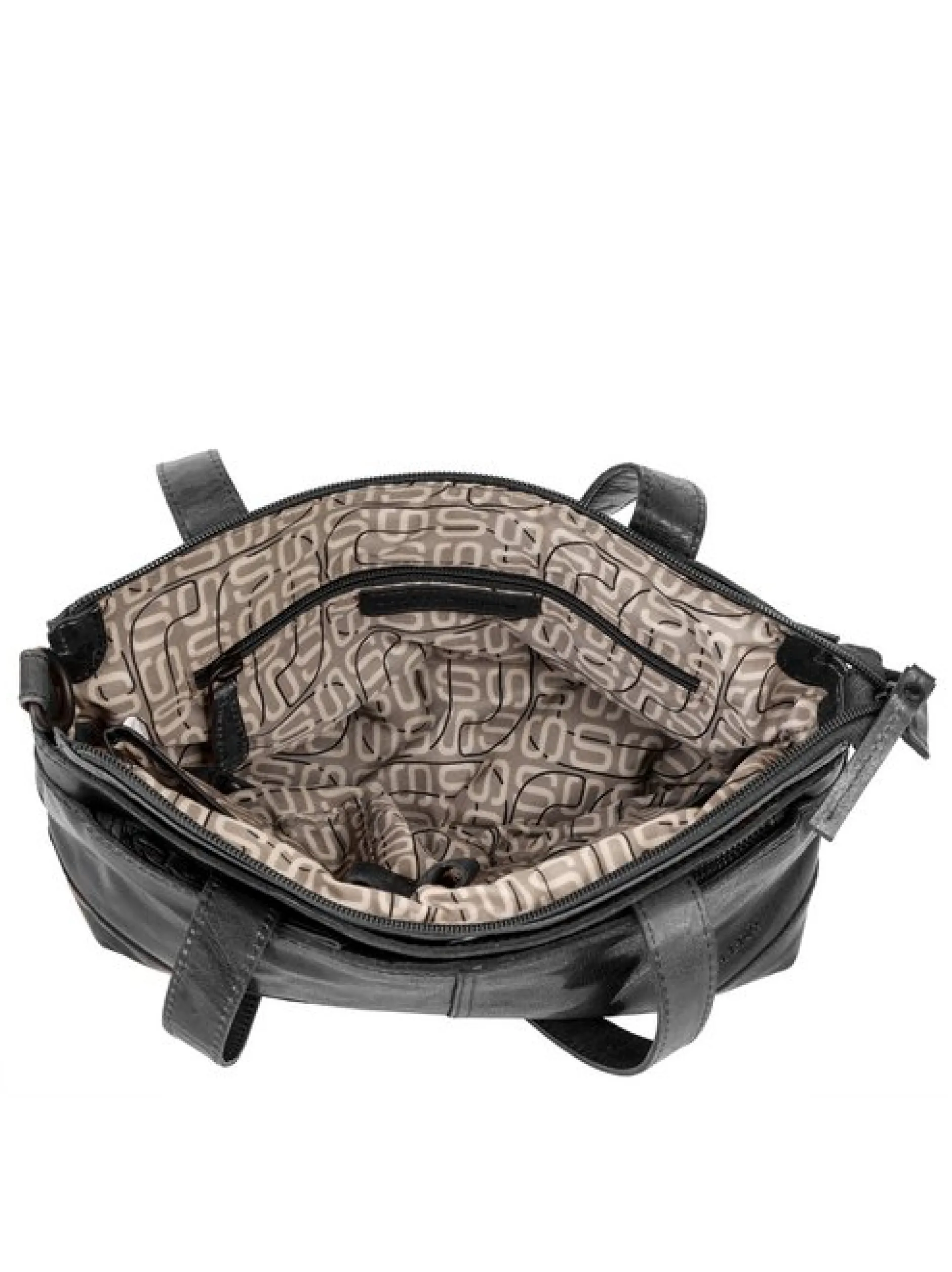 Spikes & Sparrow Damen Handtasche in schwarz