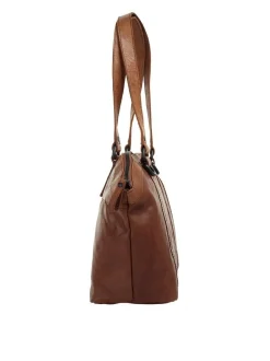 Spikes & Sparrow Damen Handtasche in cognac
