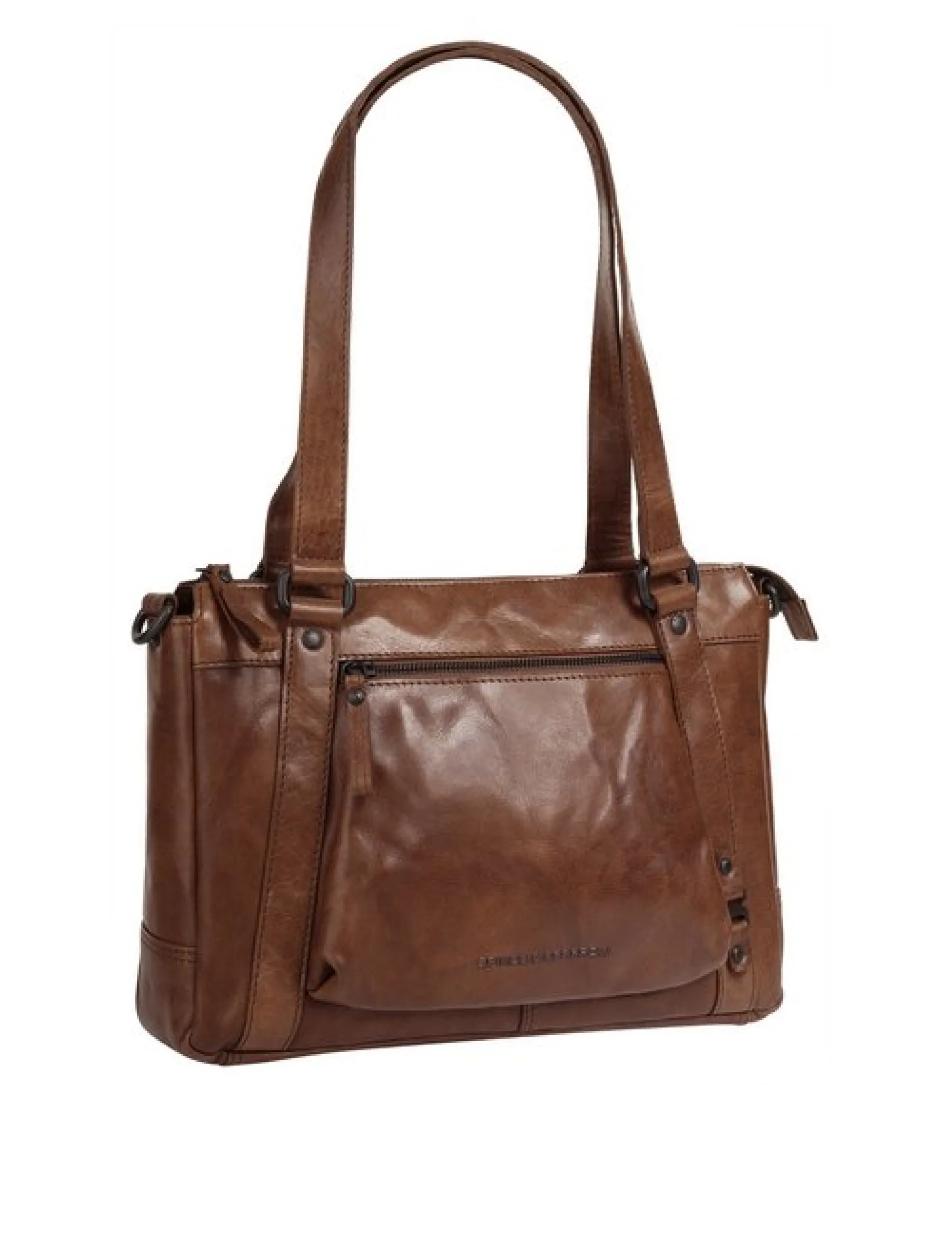 Spikes & Sparrow Damen Handtasche in cognac