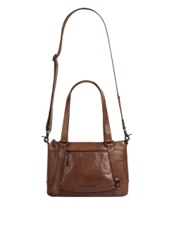 Spikes & Sparrow Damen Handtasche in cognac