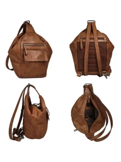 Spikes & Sparrow Damen Rucksack in cognac