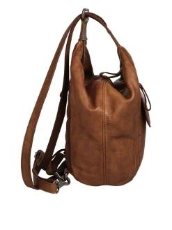 Spikes & Sparrow Damen Rucksack in cognac