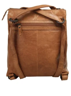 Spikes & Sparrow Damen Rucksack in cognac