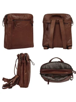 Spikes & Sparrow Damen Rucksack in cognac