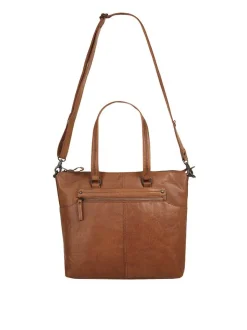 Spikes & Sparrow Damen Shopper in cognac
