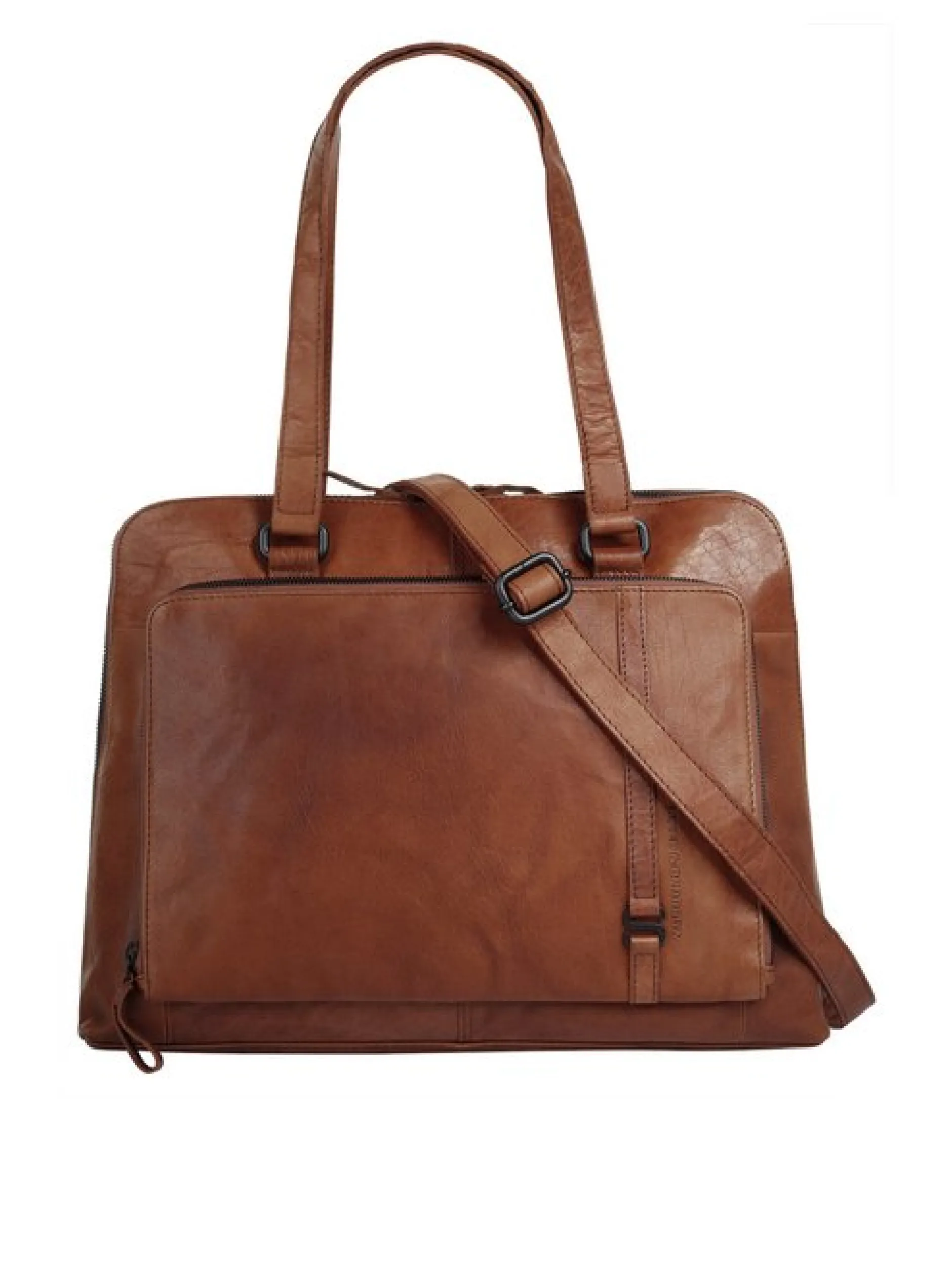 Spikes & Sparrow Damen Shopper in cognac