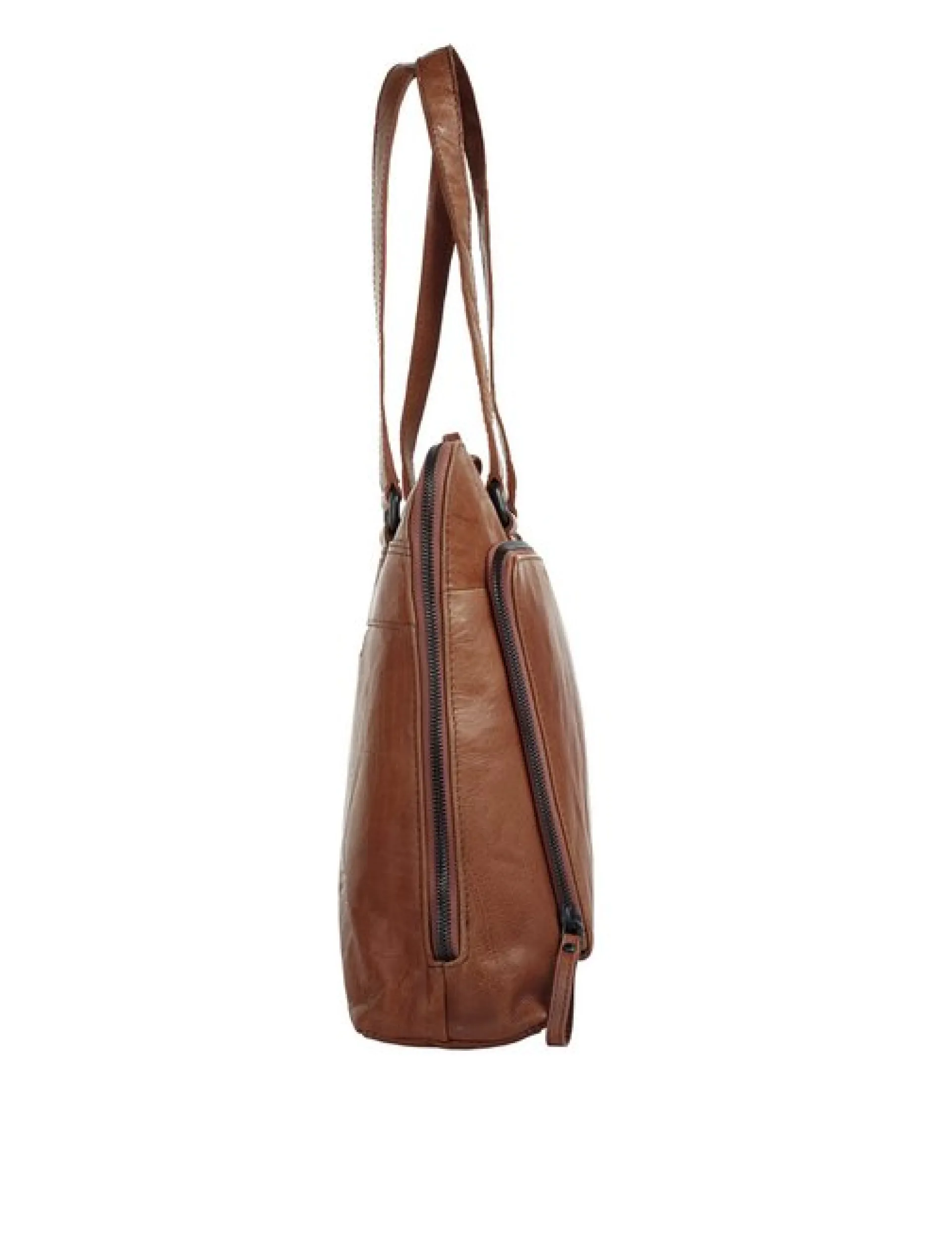 Spikes & Sparrow Damen Shopper in cognac