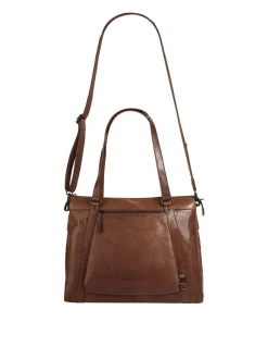 Spikes & Sparrow Damen Shopper in cognac