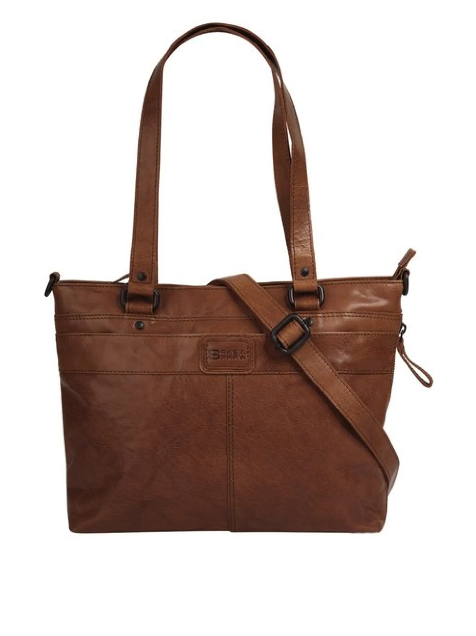 Spikes & Sparrow Damen Shopper in cognac