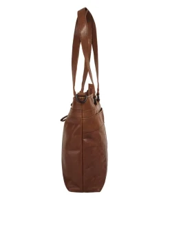 Spikes & Sparrow Damen Shopper in cognac