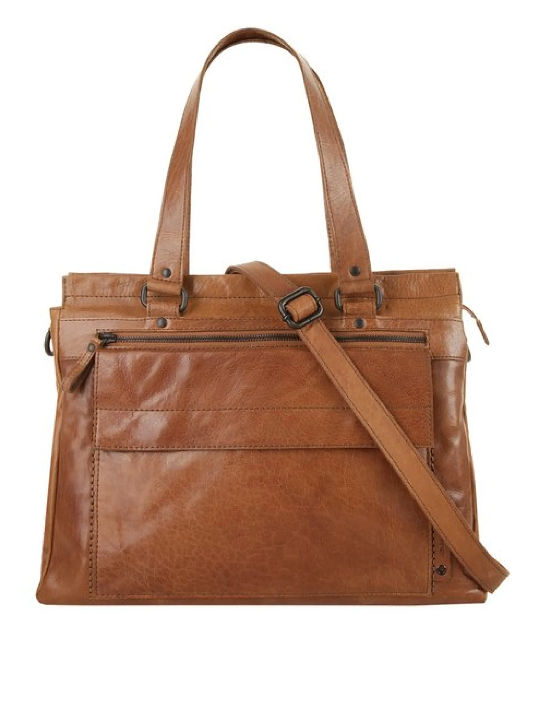 Spikes & Sparrow Damen Shopper in cognac