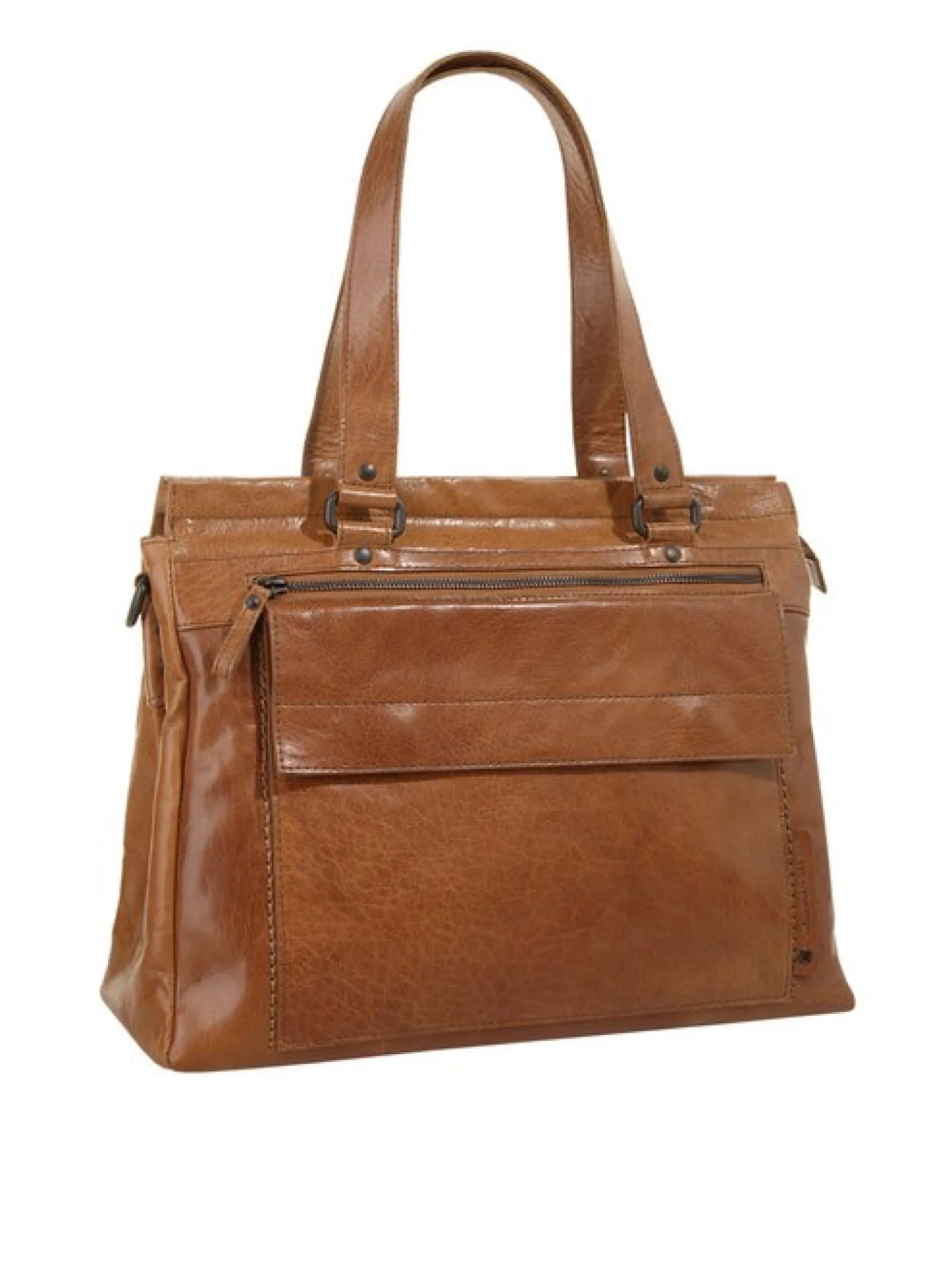 Spikes & Sparrow Damen Shopper in cognac