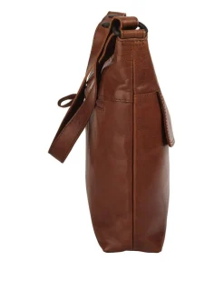 Spikes & Sparrow Damen Umhängetasche in cognac