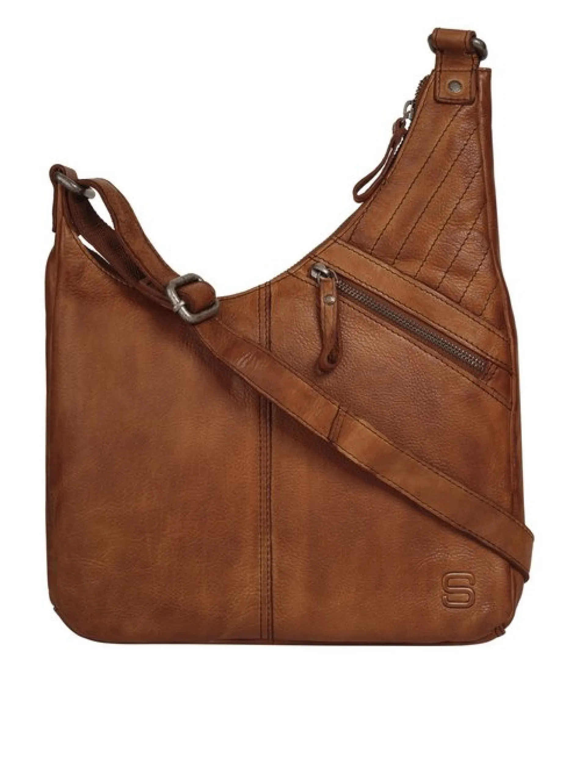 Spikes & Sparrow Damen Umhängetasche in cognac