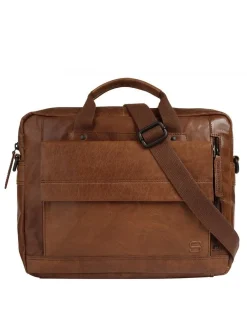 Spikes & Sparrow Unisex Aktentasche in cognac