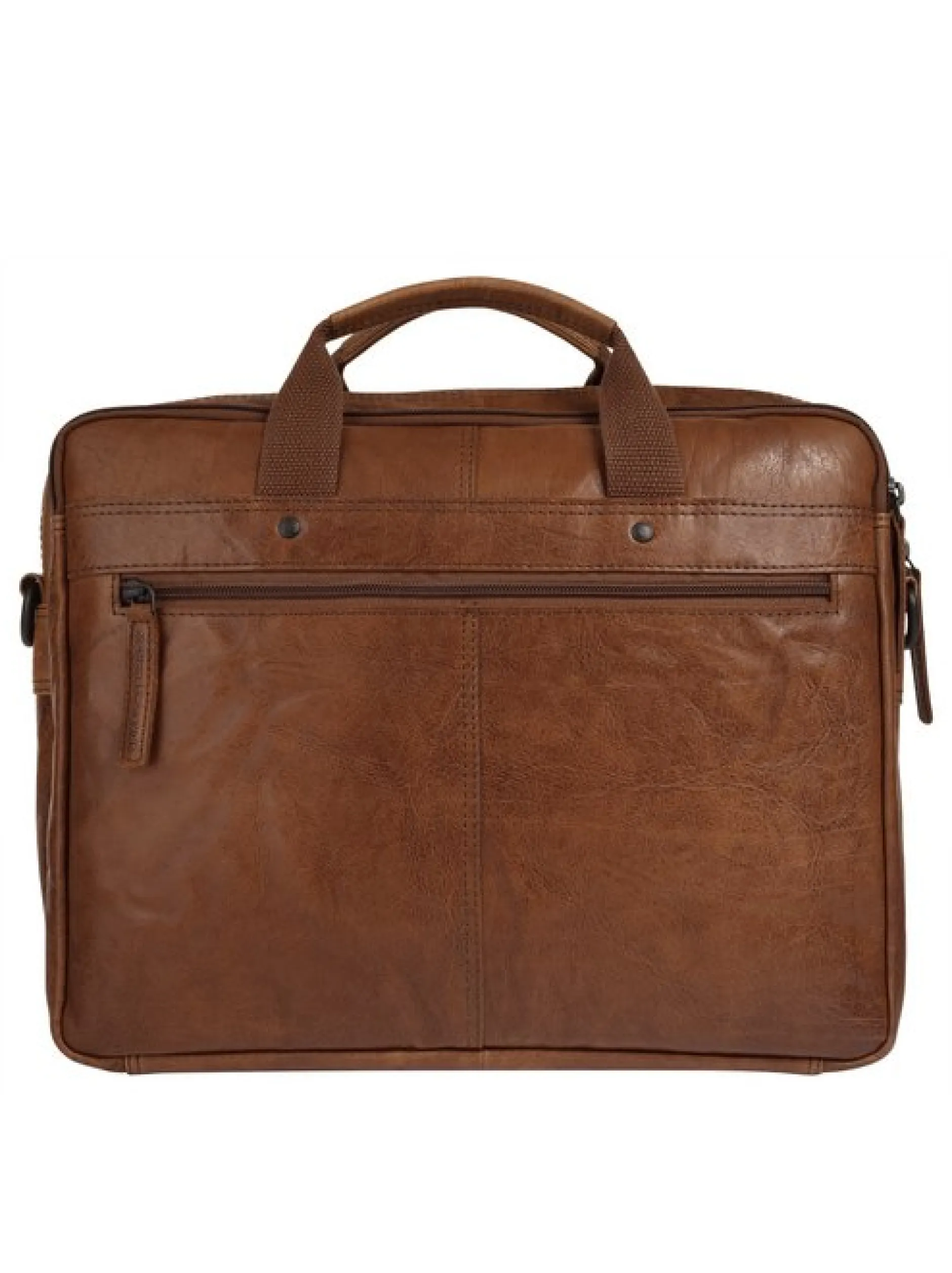 Spikes & Sparrow Unisex Aktentasche in cognac