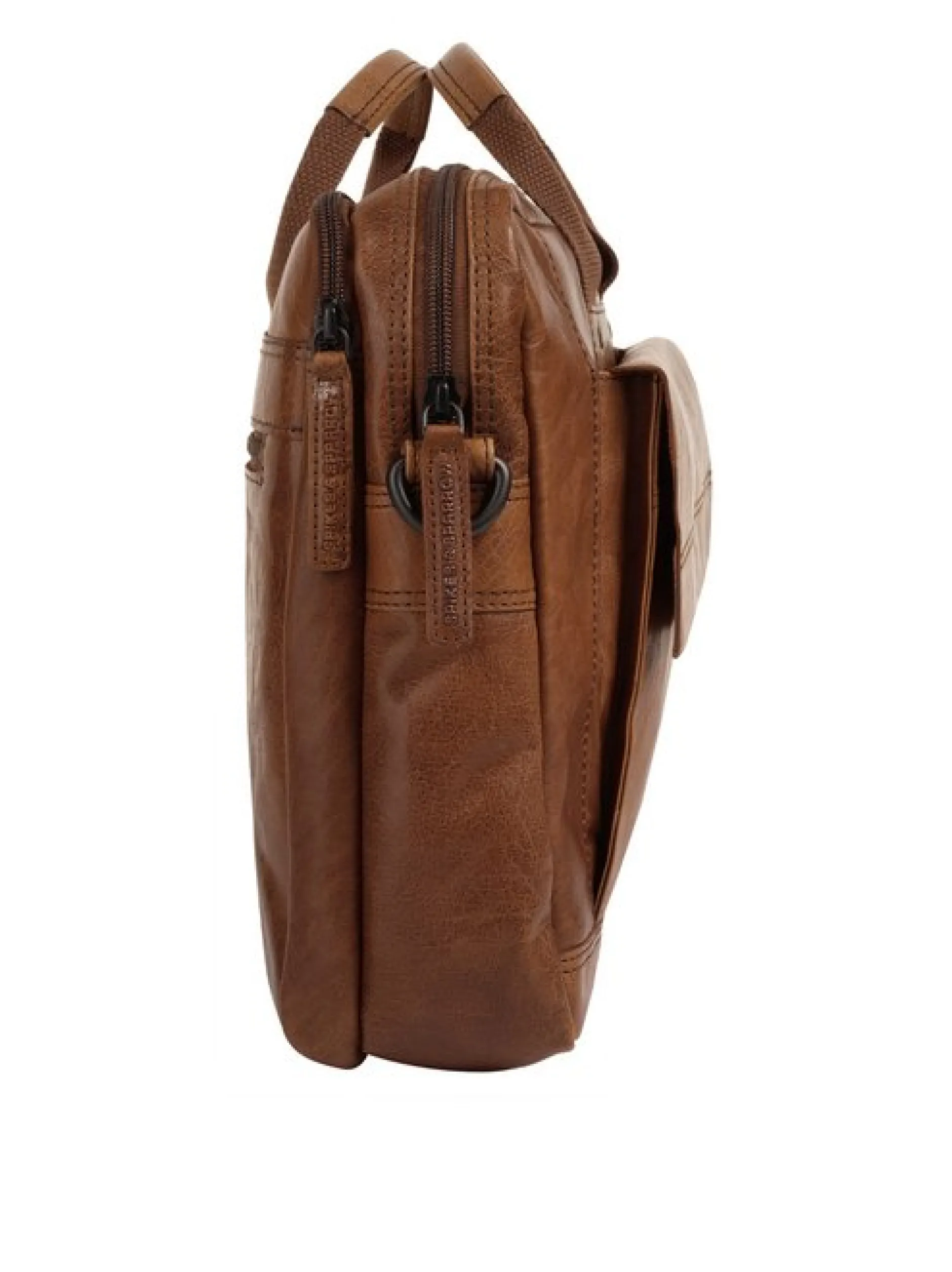 Spikes & Sparrow Unisex Aktentasche in cognac
