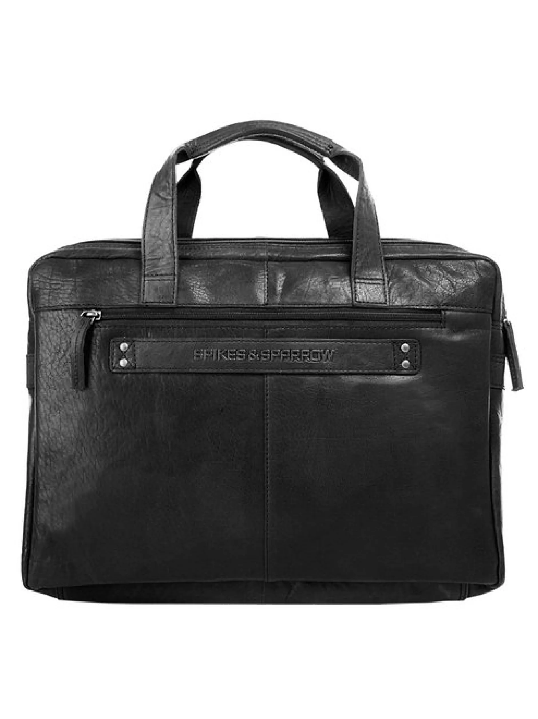 Spikes & Sparrow Unisex Aktentasche in schwarz